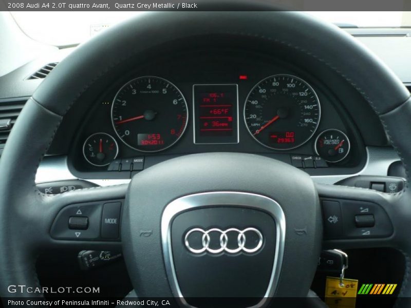 Quartz Grey Metallic / Black 2008 Audi A4 2.0T quattro Avant