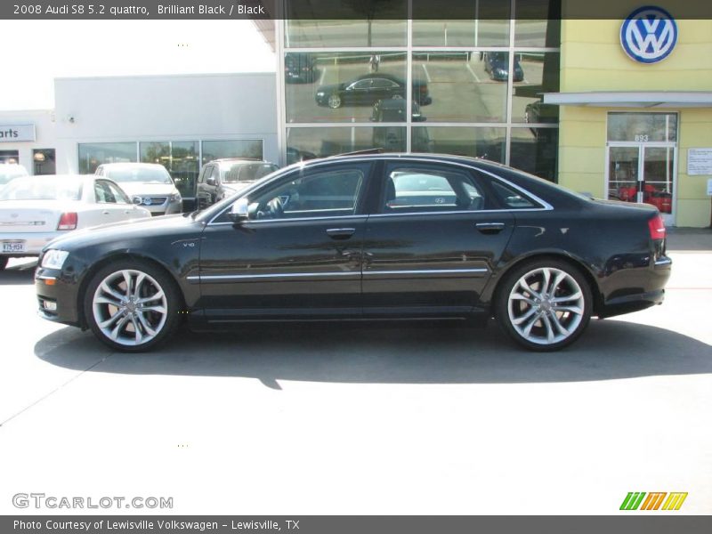 Brilliant Black / Black 2008 Audi S8 5.2 quattro