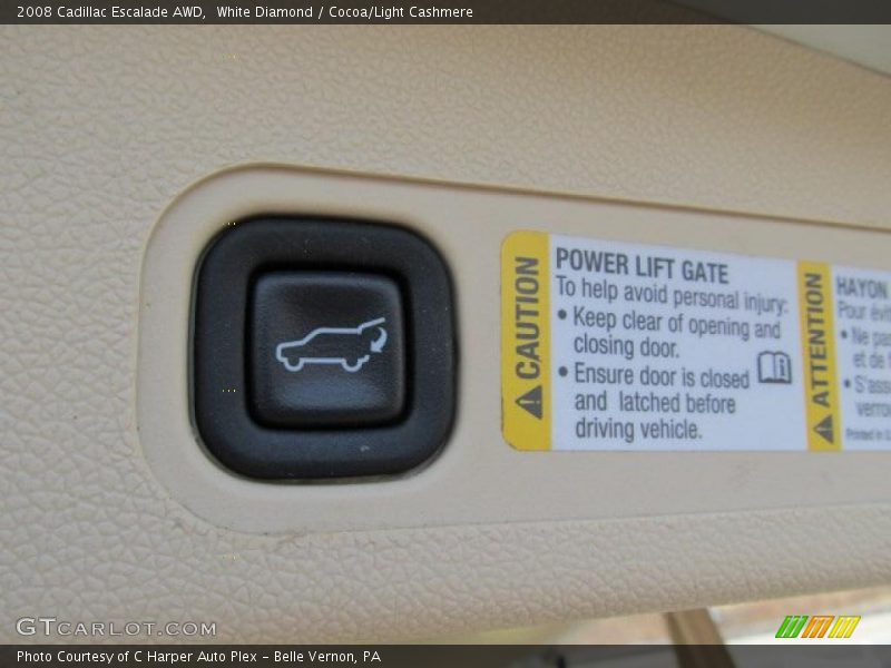 White Diamond / Cocoa/Light Cashmere 2008 Cadillac Escalade AWD
