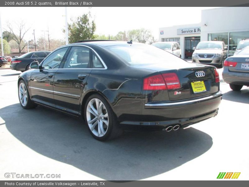 Brilliant Black / Black 2008 Audi S8 5.2 quattro