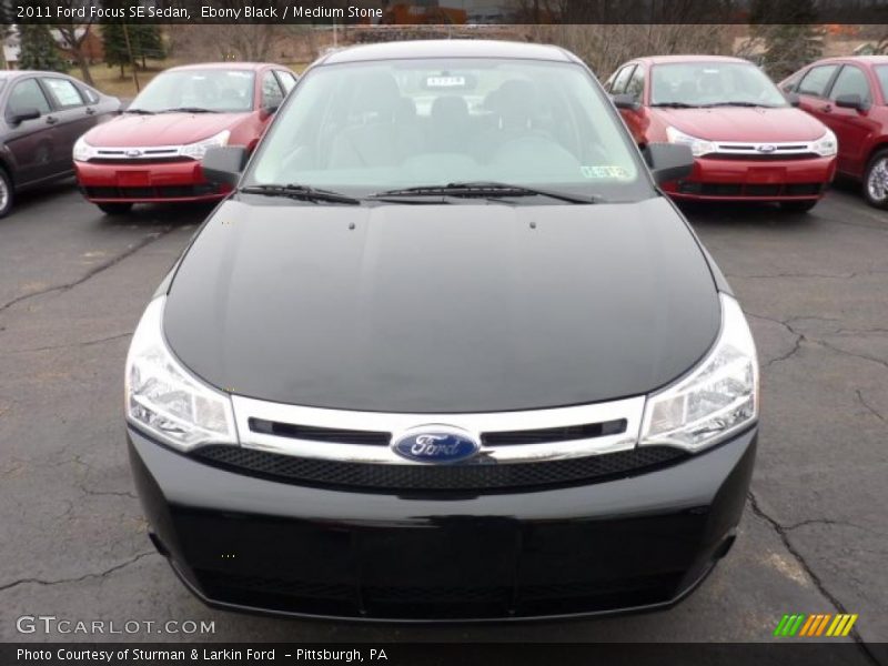 Ebony Black / Medium Stone 2011 Ford Focus SE Sedan