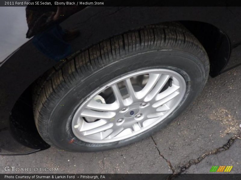 Ebony Black / Medium Stone 2011 Ford Focus SE Sedan