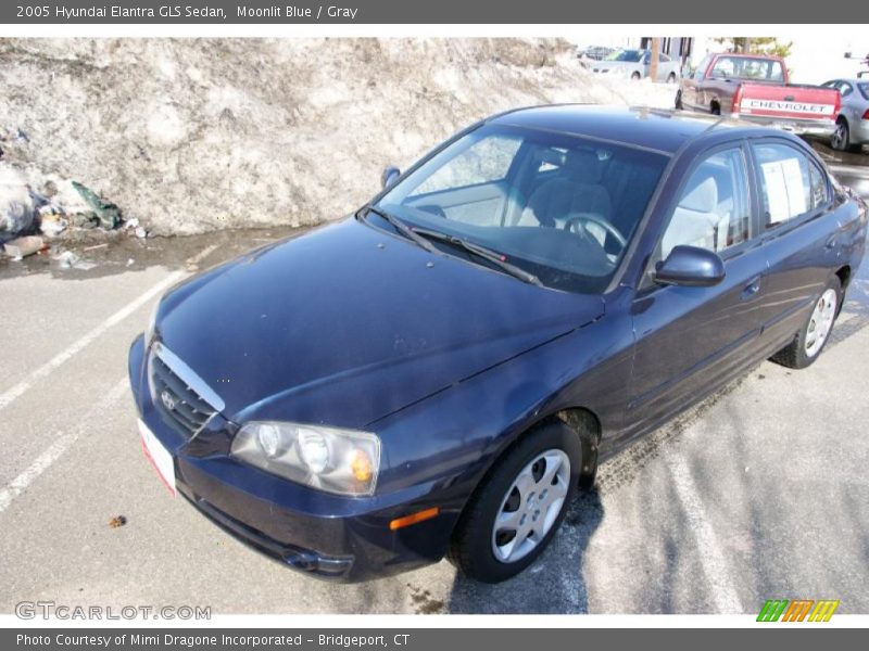 Moonlit Blue / Gray 2005 Hyundai Elantra GLS Sedan