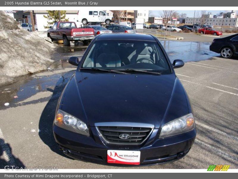 Moonlit Blue / Gray 2005 Hyundai Elantra GLS Sedan