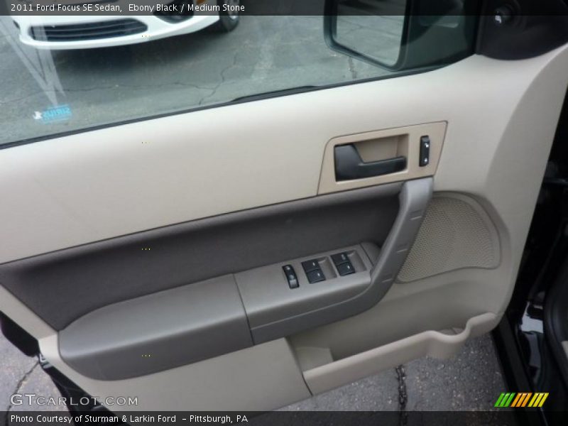 Ebony Black / Medium Stone 2011 Ford Focus SE Sedan
