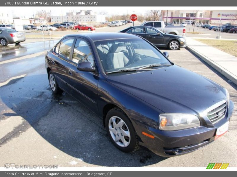 Moonlit Blue / Gray 2005 Hyundai Elantra GLS Sedan