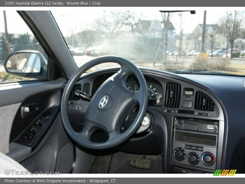 Moonlit Blue / Gray 2005 Hyundai Elantra GLS Sedan