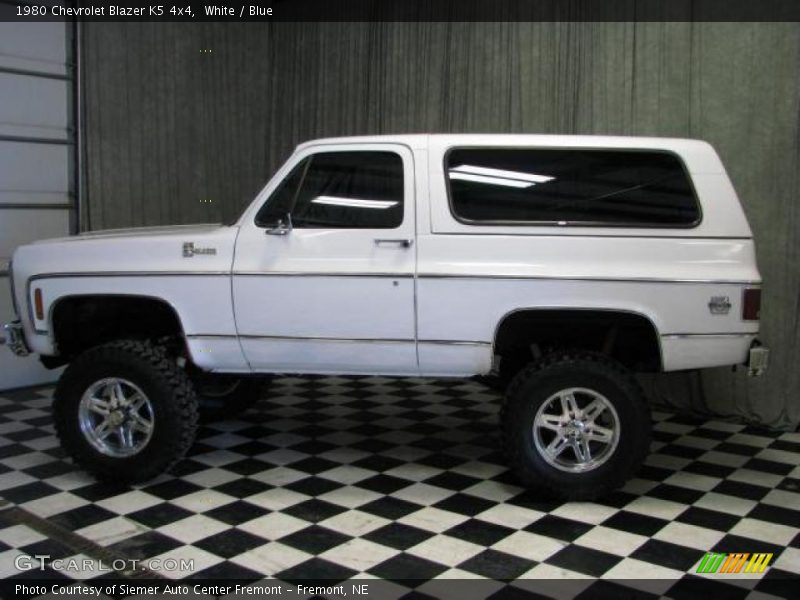 White / Blue 1980 Chevrolet Blazer K5 4x4