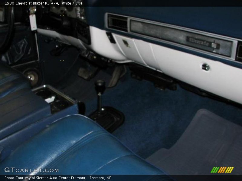 White / Blue 1980 Chevrolet Blazer K5 4x4