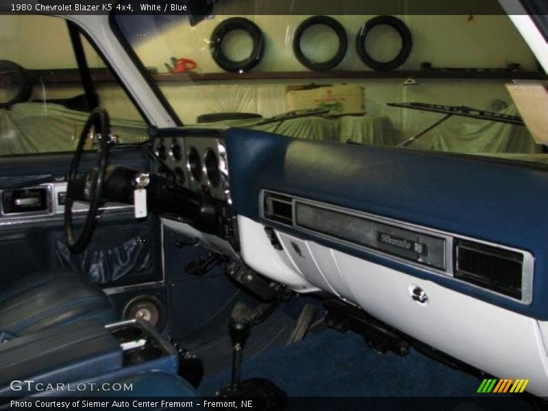 White / Blue 1980 Chevrolet Blazer K5 4x4