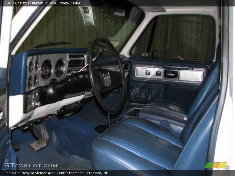 White / Blue 1980 Chevrolet Blazer K5 4x4