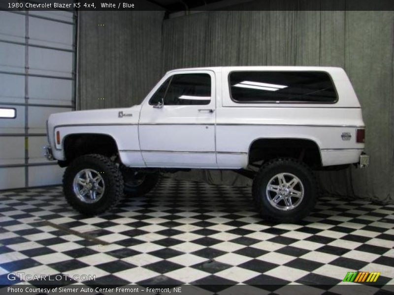 White / Blue 1980 Chevrolet Blazer K5 4x4