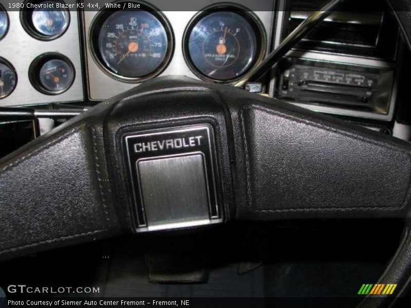 White / Blue 1980 Chevrolet Blazer K5 4x4