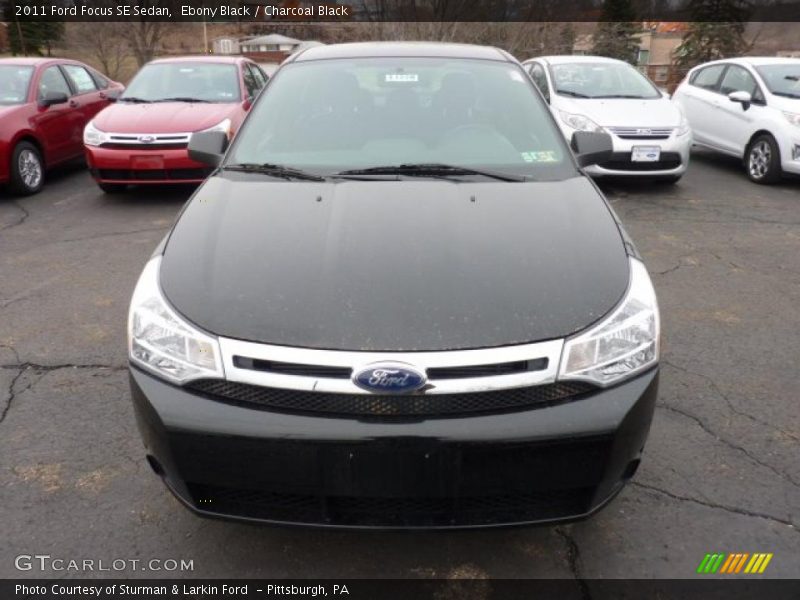 Ebony Black / Charcoal Black 2011 Ford Focus SE Sedan