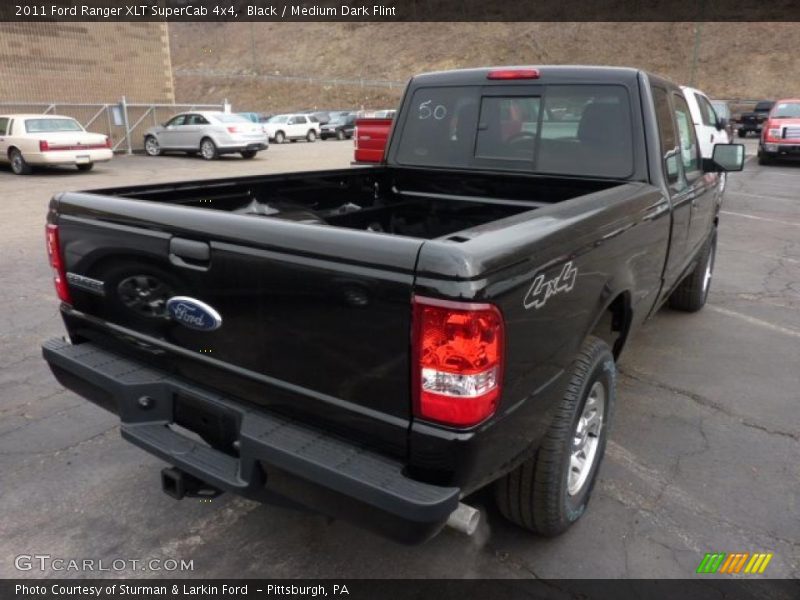 Black / Medium Dark Flint 2011 Ford Ranger XLT SuperCab 4x4