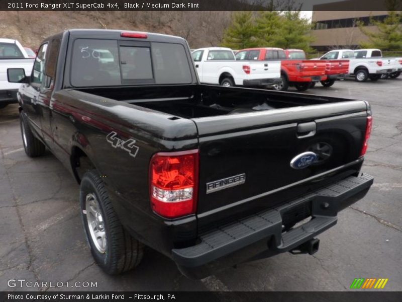 Black / Medium Dark Flint 2011 Ford Ranger XLT SuperCab 4x4