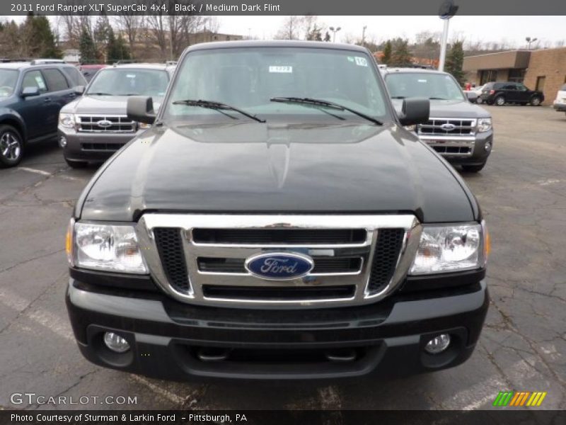 Black / Medium Dark Flint 2011 Ford Ranger XLT SuperCab 4x4