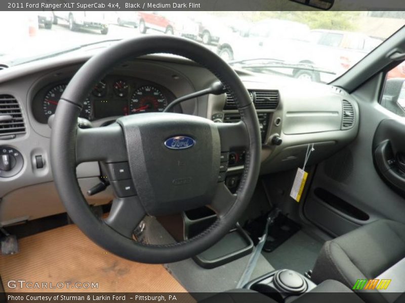 Black / Medium Dark Flint 2011 Ford Ranger XLT SuperCab 4x4