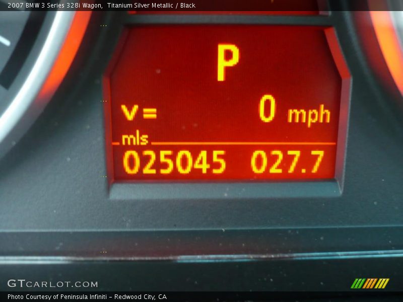 Titanium Silver Metallic / Black 2007 BMW 3 Series 328i Wagon