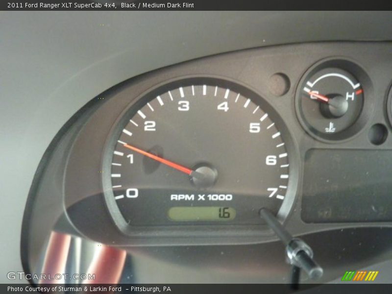 Black / Medium Dark Flint 2011 Ford Ranger XLT SuperCab 4x4