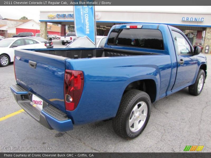 Aqua Blue Metallic / Ebony 2011 Chevrolet Colorado LT Regular Cab