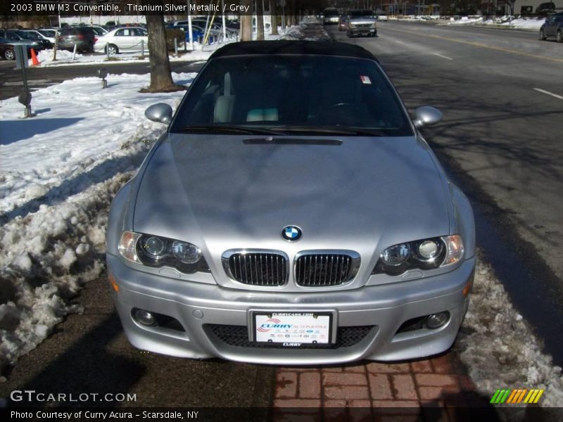 Titanium Silver Metallic / Grey 2003 BMW M3 Convertible