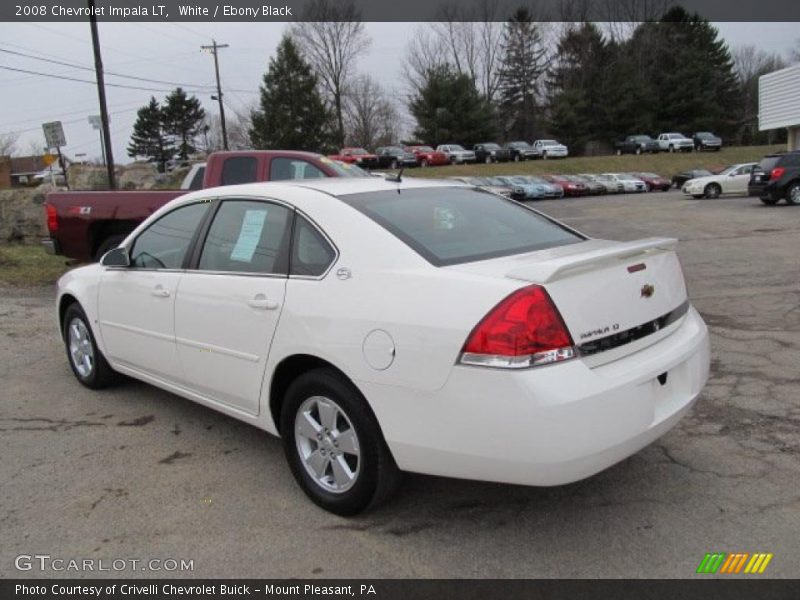 White / Ebony Black 2008 Chevrolet Impala LT