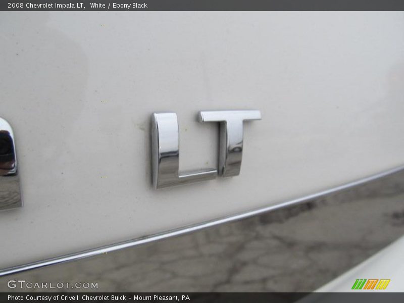 White / Ebony Black 2008 Chevrolet Impala LT