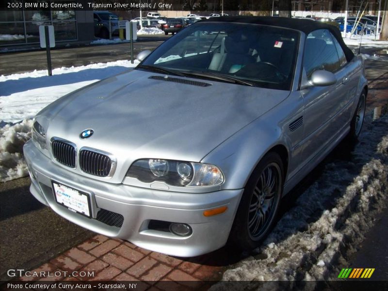 Titanium Silver Metallic / Grey 2003 BMW M3 Convertible