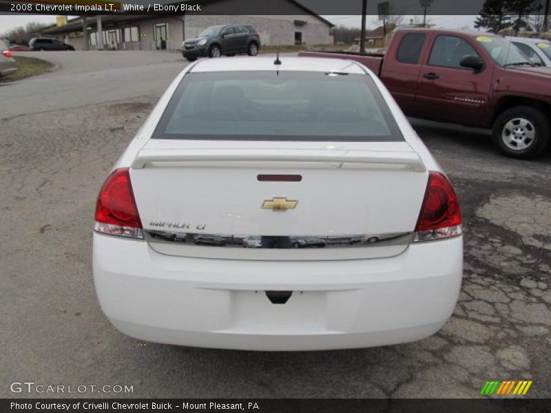 White / Ebony Black 2008 Chevrolet Impala LT