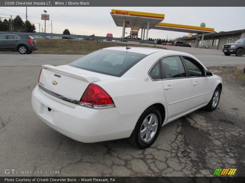 White / Ebony Black 2008 Chevrolet Impala LT