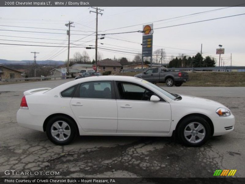 White / Ebony Black 2008 Chevrolet Impala LT