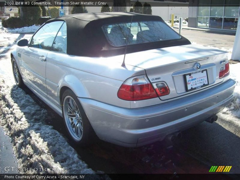 Titanium Silver Metallic / Grey 2003 BMW M3 Convertible
