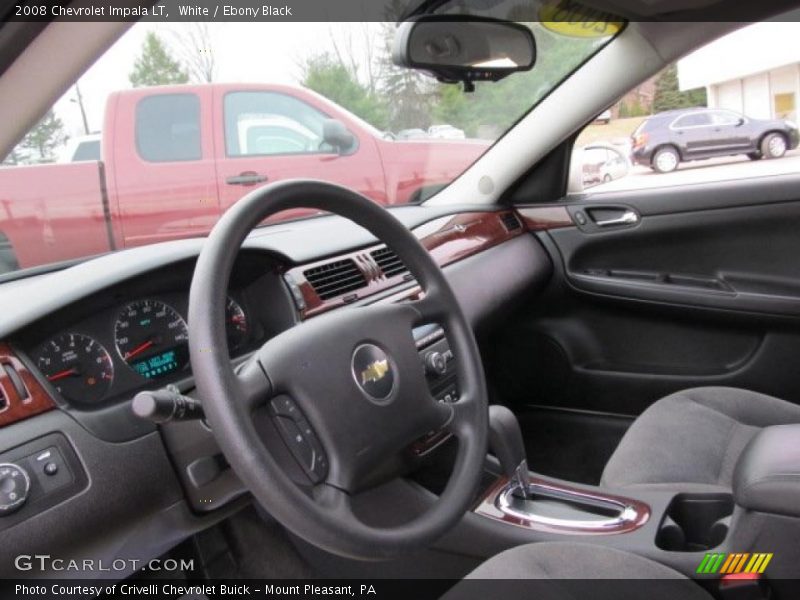 White / Ebony Black 2008 Chevrolet Impala LT