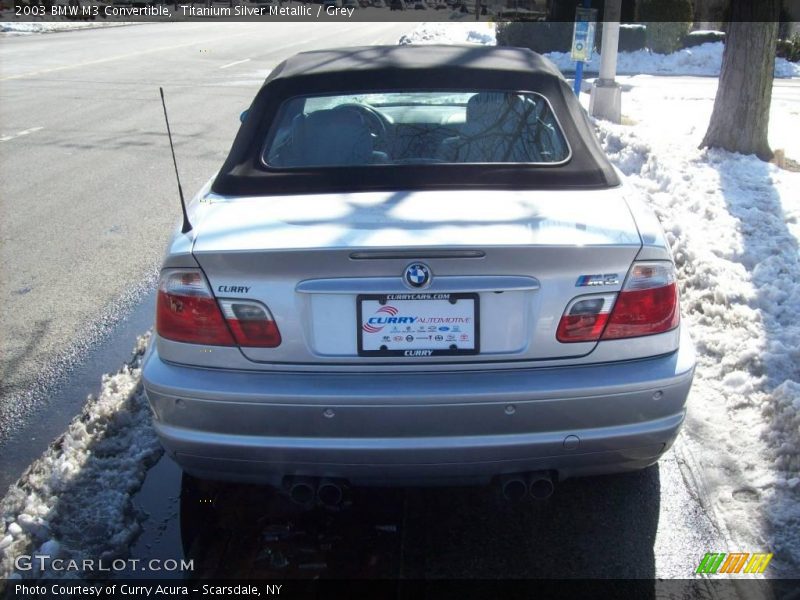 Titanium Silver Metallic / Grey 2003 BMW M3 Convertible