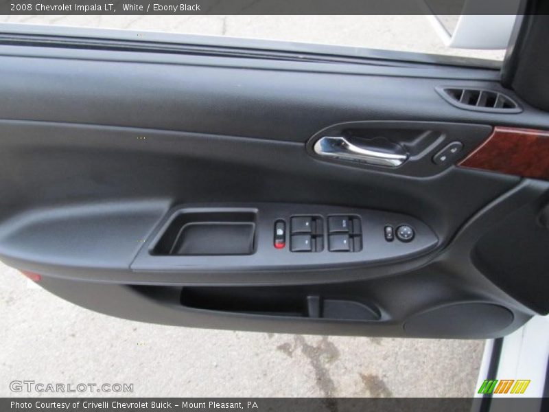 White / Ebony Black 2008 Chevrolet Impala LT