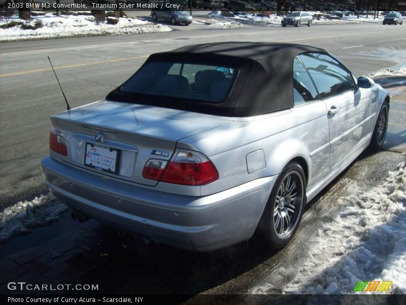 Titanium Silver Metallic / Grey 2003 BMW M3 Convertible