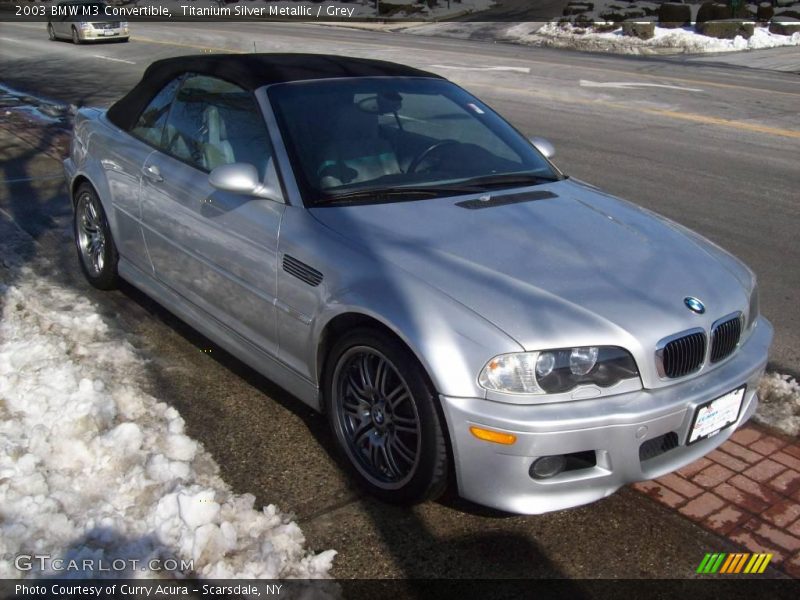 Titanium Silver Metallic / Grey 2003 BMW M3 Convertible