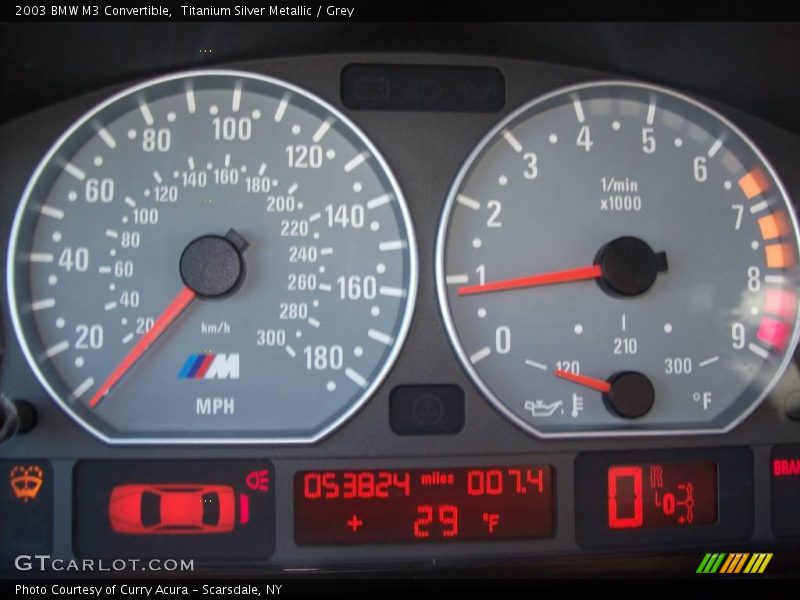 Titanium Silver Metallic / Grey 2003 BMW M3 Convertible