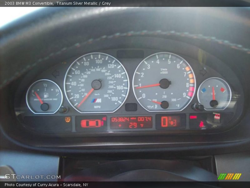 Titanium Silver Metallic / Grey 2003 BMW M3 Convertible