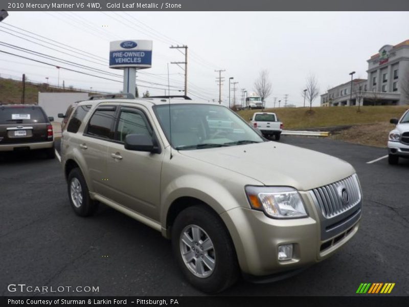 Gold Leaf Metallic / Stone 2010 Mercury Mariner V6 4WD