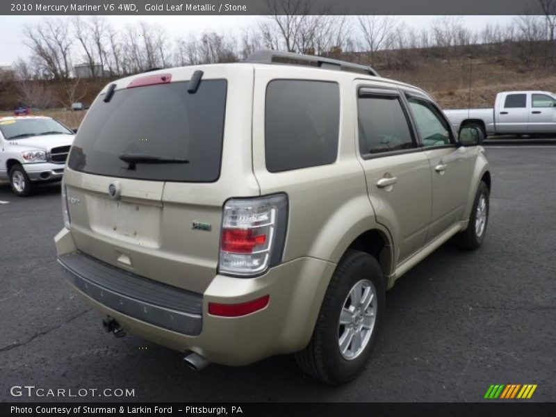 Gold Leaf Metallic / Stone 2010 Mercury Mariner V6 4WD