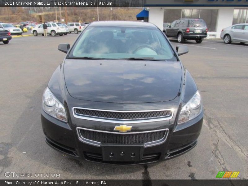 Black Granite Metallic / Titanium 2011 Chevrolet Malibu LS
