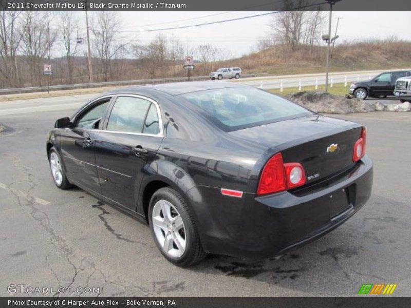 Black Granite Metallic / Titanium 2011 Chevrolet Malibu LS