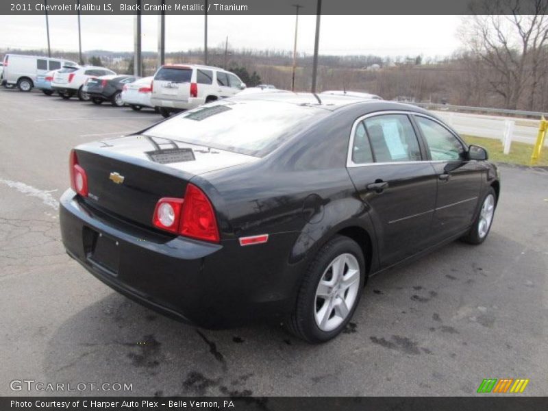 Black Granite Metallic / Titanium 2011 Chevrolet Malibu LS