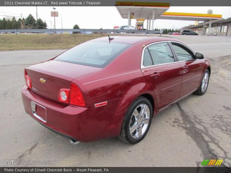 Red Jewel Tintcoat / Titanium 2011 Chevrolet Malibu LT