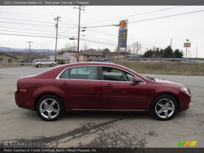 Red Jewel Tintcoat / Titanium 2011 Chevrolet Malibu LT