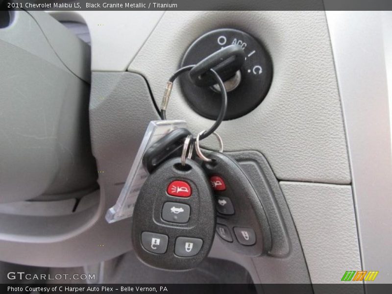 Black Granite Metallic / Titanium 2011 Chevrolet Malibu LS