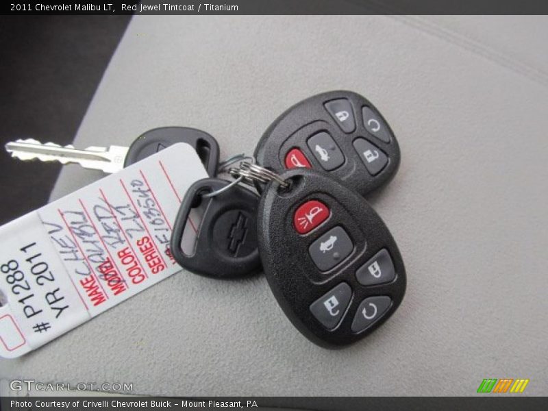 Red Jewel Tintcoat / Titanium 2011 Chevrolet Malibu LT