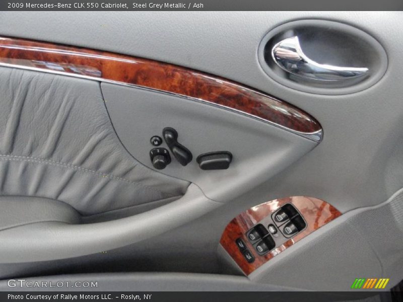 Steel Grey Metallic / Ash 2009 Mercedes-Benz CLK 550 Cabriolet